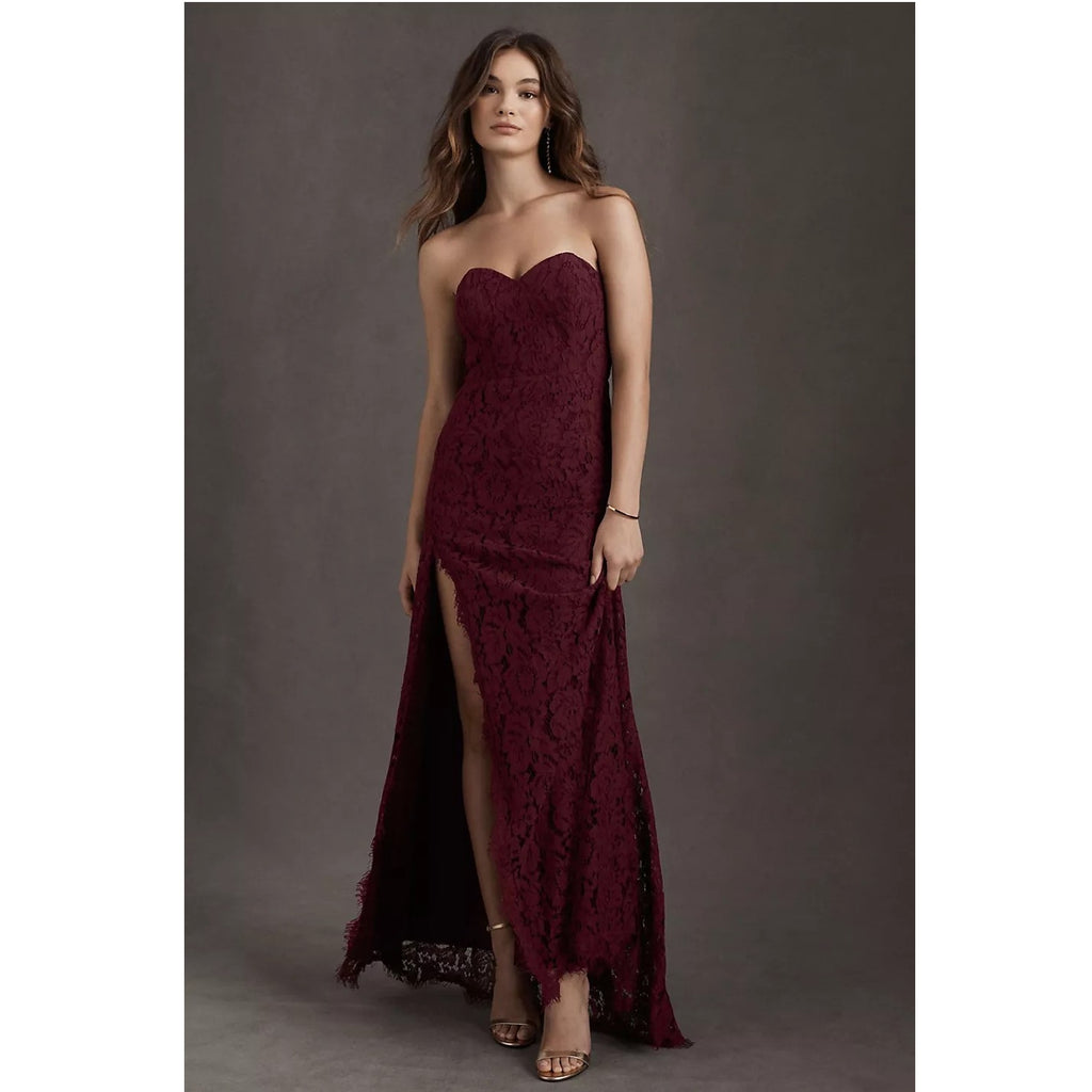 New Anthropologie BHLDN Fame and Partners Twilight Dress $329 SIZE 6 Blue
