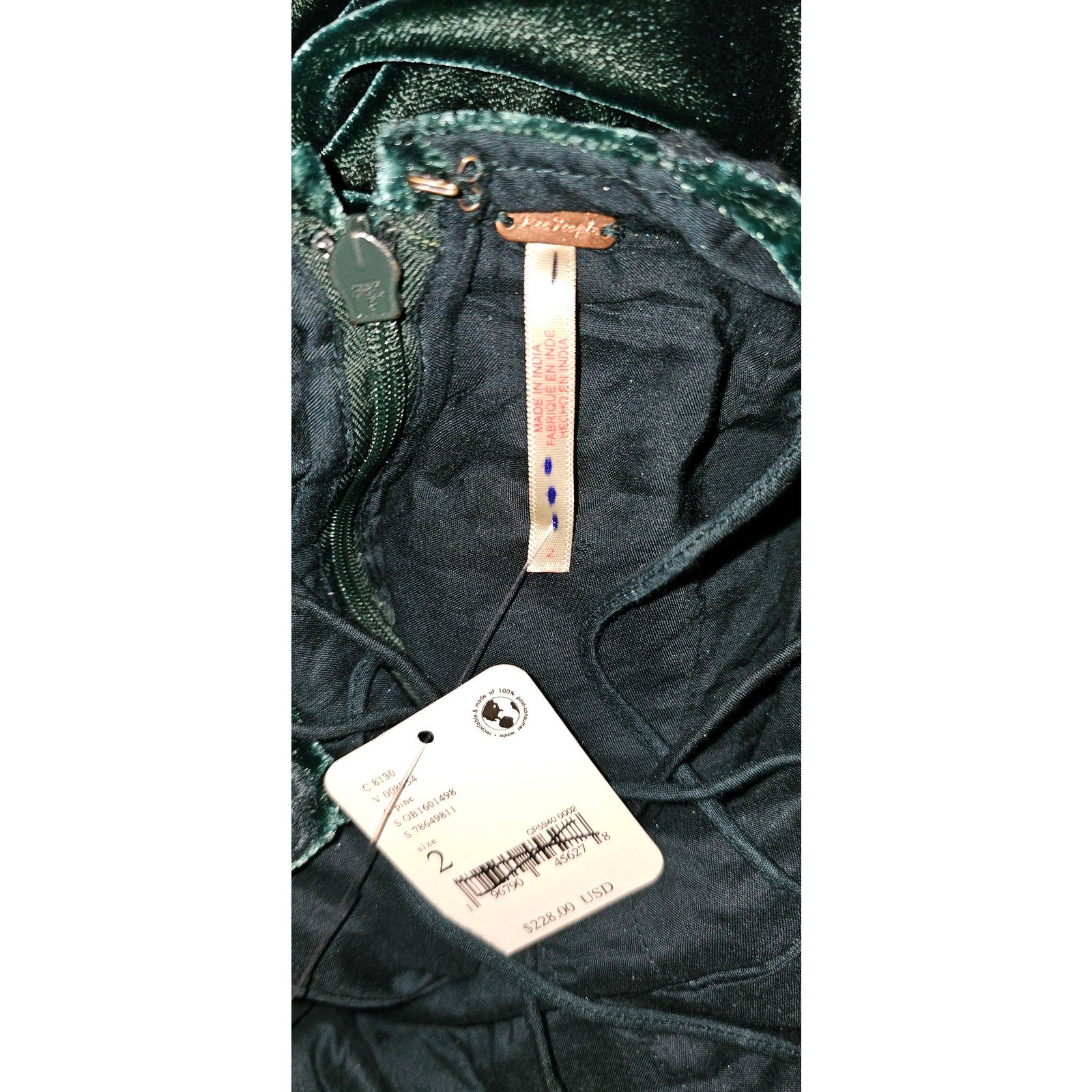Free People Blake Velvet One Piece Holiday Party Jumpsuit