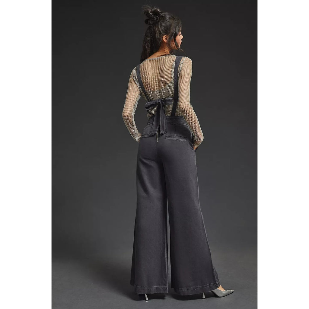 New Anthropologie Pilcro Puddle Jumpsuit $178 SIZE 25 Black