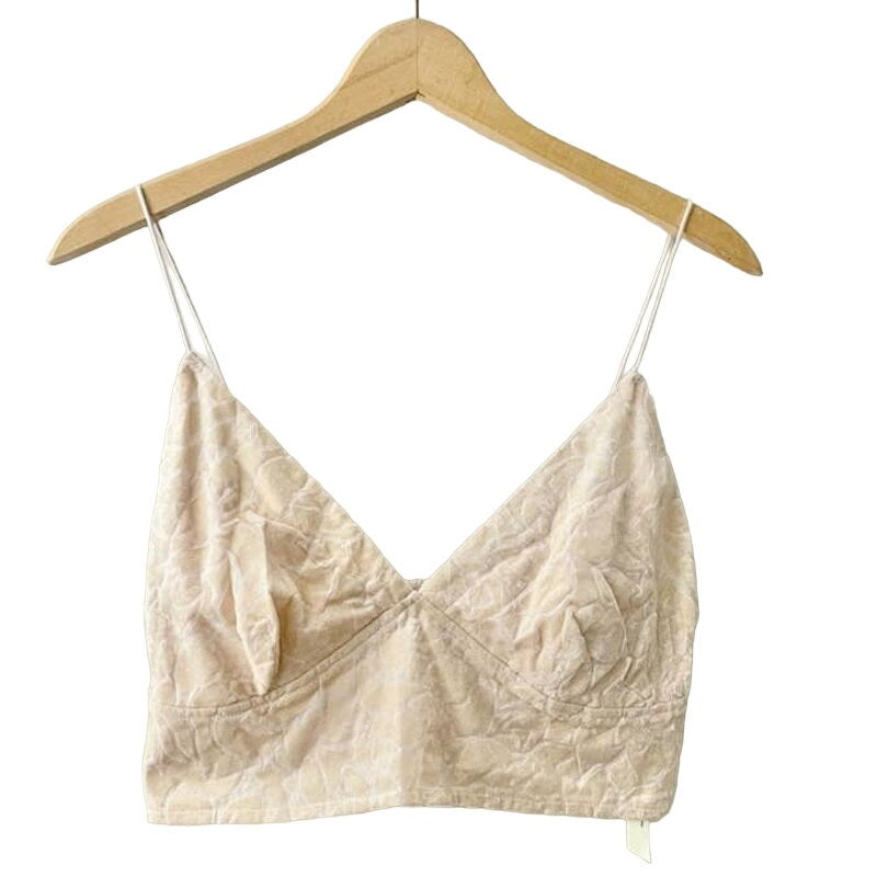 Free People Carrie Flocked Adjustable Bralette