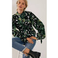 New Anthropologie Anna Sui Isa Breezy Velvet Blouse $473 SIZE 2 Green