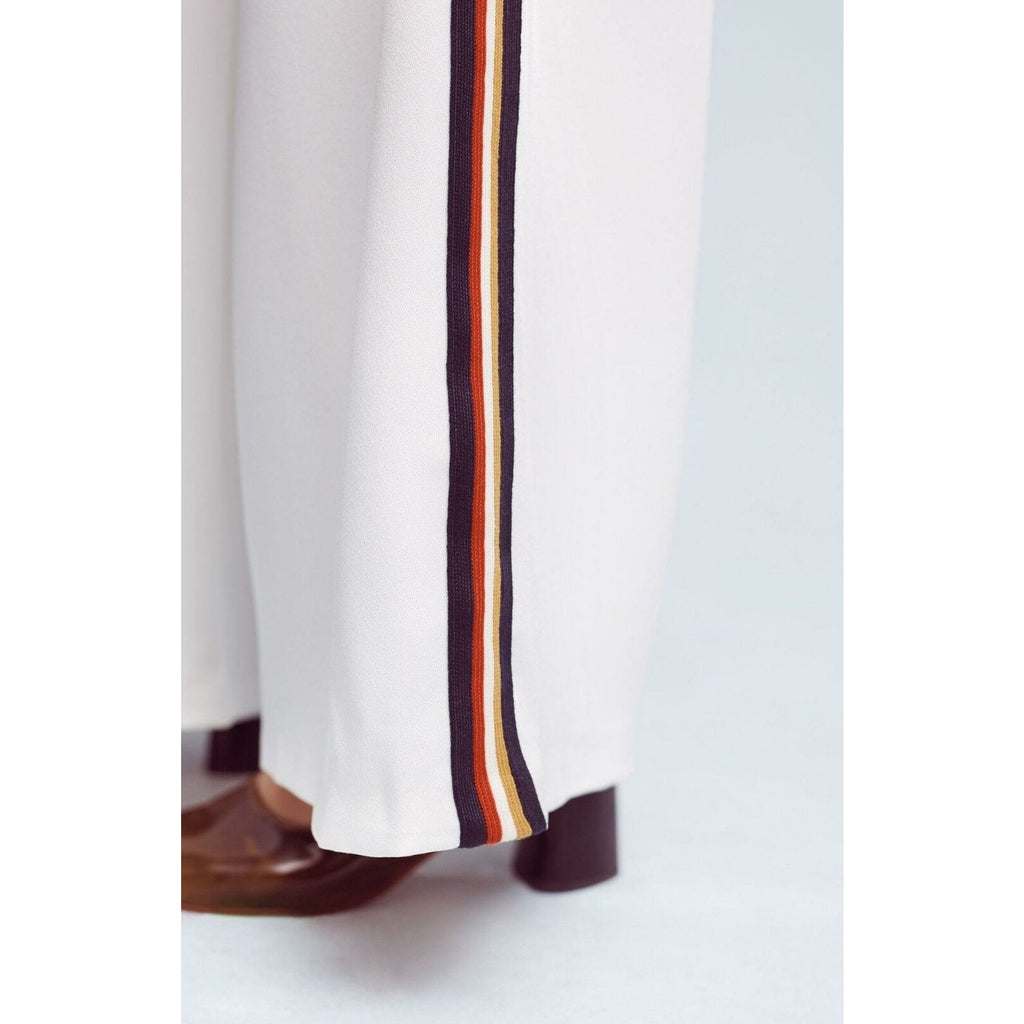 New Anthropologie Line + Dot Frances Chromanance Wide-Leg Pants $128 Sz X-SMALL