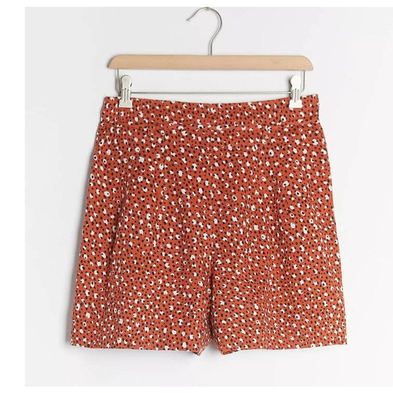New Anthropologie x The Odells Malmo Belted Beach Shorts $248 SIZE 6 Red Motif