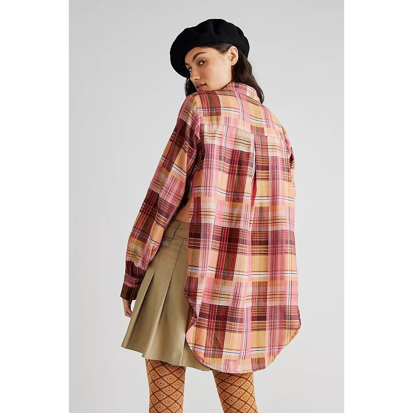 New Free People MES DEMOISELLES Kuri Button Shirt $220 US 2 (34) Long Sleeve