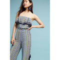 New Anthropologie Alara Strapless Jumpsuit by ASTR $148 Navy X-SMALL
