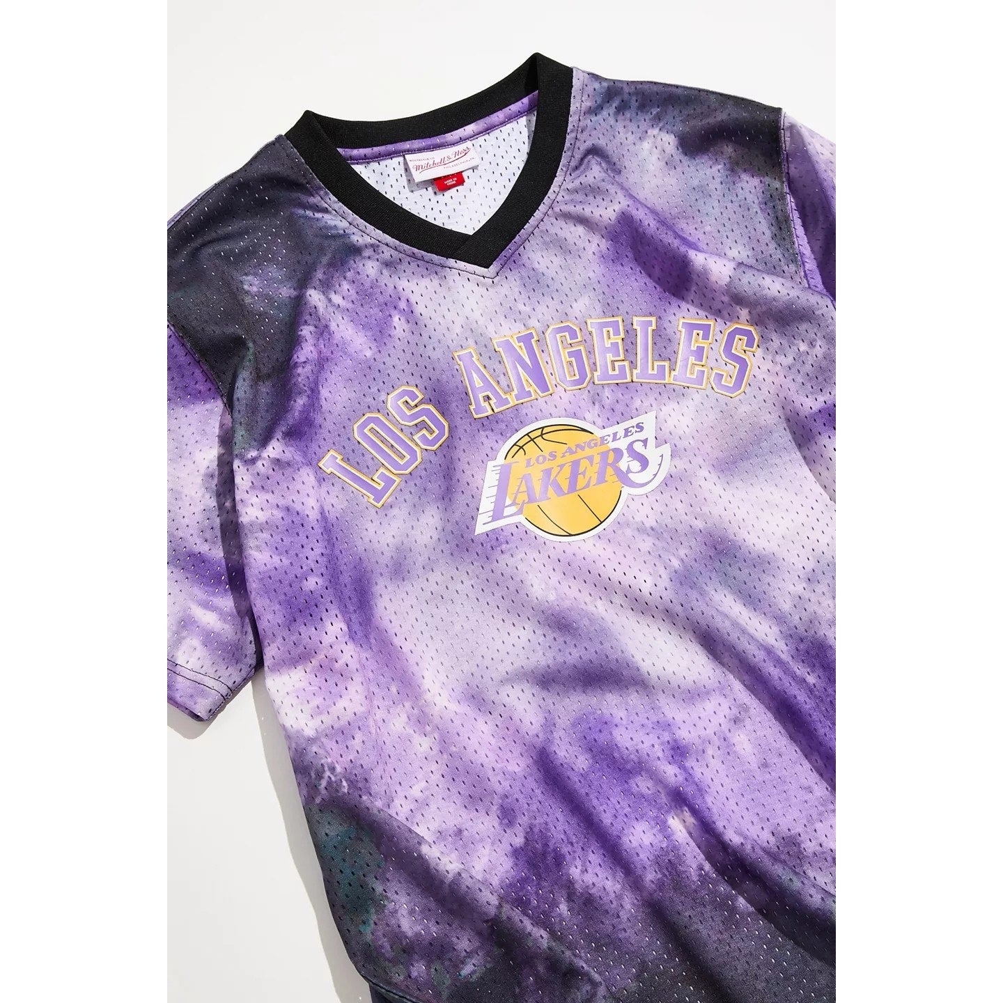 Mitchell & Ness Los Angeles Lakers Tie-Dye Mesh Jersey Tee Size Large Mitchell & Ness
