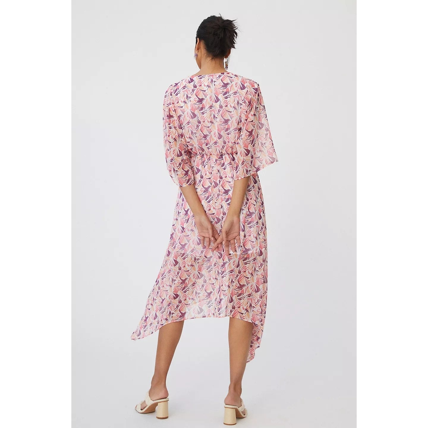 New Anthropologie Hutch Augusta Midi Dress  $198 SMALL PETITE Abstract