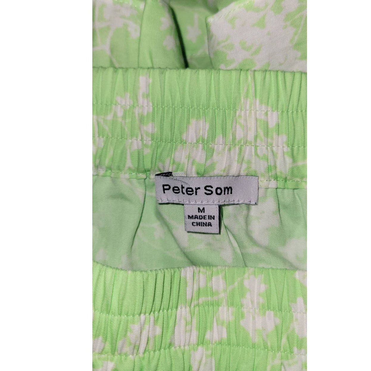New Peter Som for Anthropologie Ruffled Floral Mini Skirt $140 Medium Green