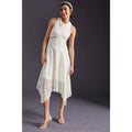 New Anthropologie Embroidered Lace Cutout Maxi Dress $270 SIZE 8 Ivory MIDI