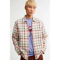 New Urban Outfitters OBEY Dom Plaid Shirt Jacket $120 MEDIUM Pink Clay