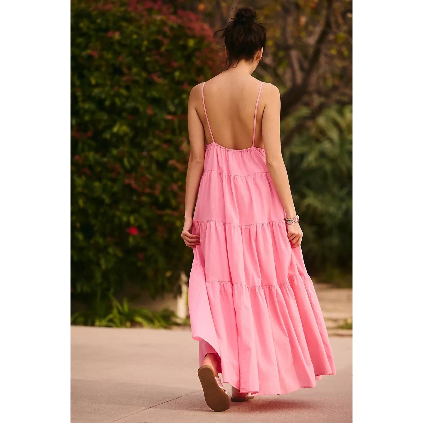 New Anthropologie Charlie Holiday Priscilla Tiered Maxi Dress $164 SMALL (4)