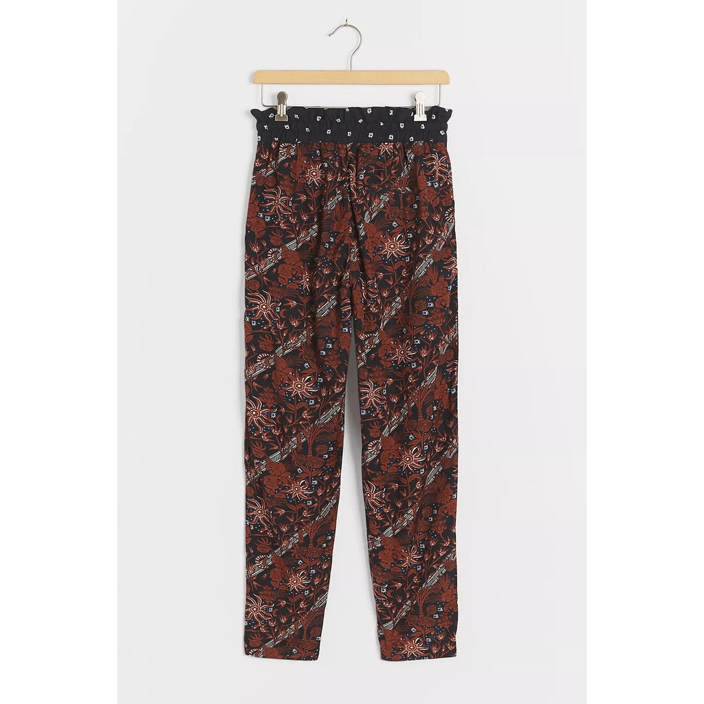 New Anthropologie Scotch & Soda Hanley Trousers $125 SMALL Floral Elastic Waist