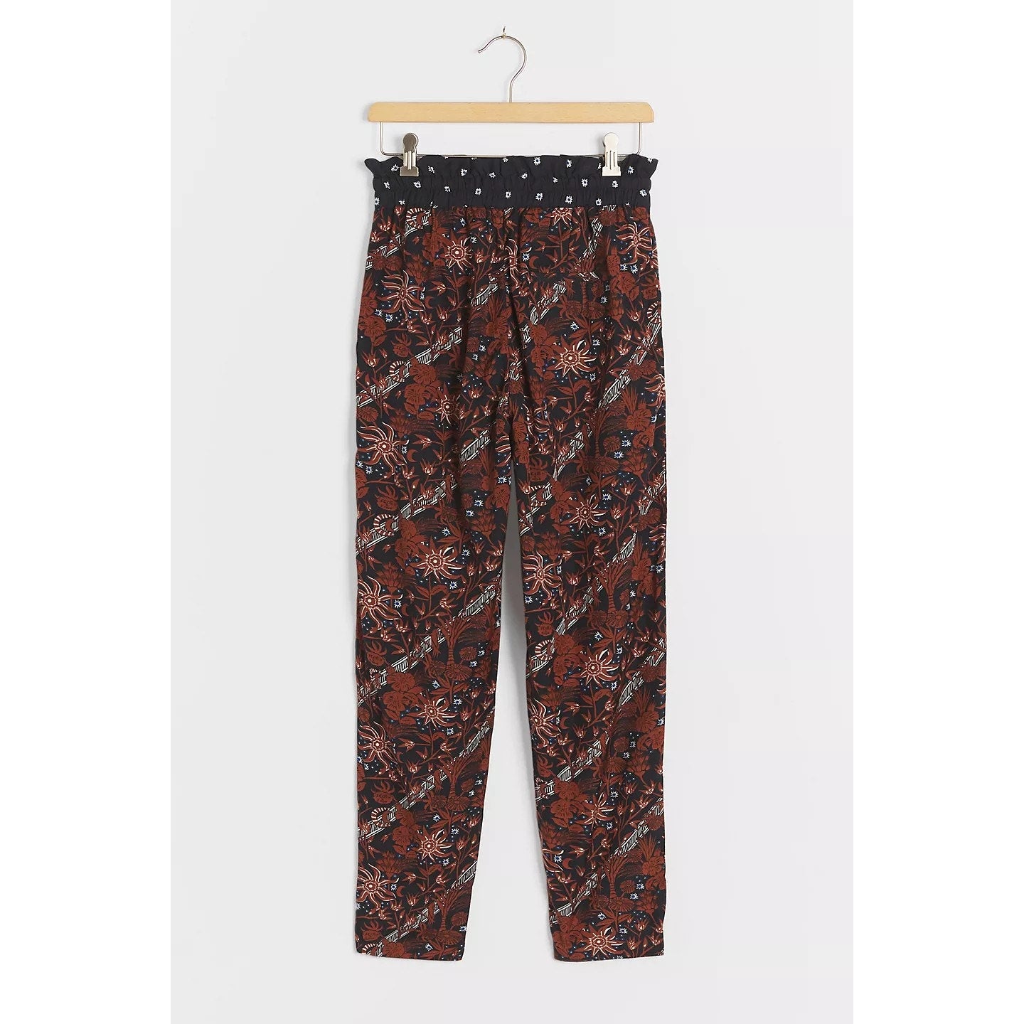 New Anthropologie Scotch & Soda Hanley Trousers $125 SMALL Floral Elastic Waist
