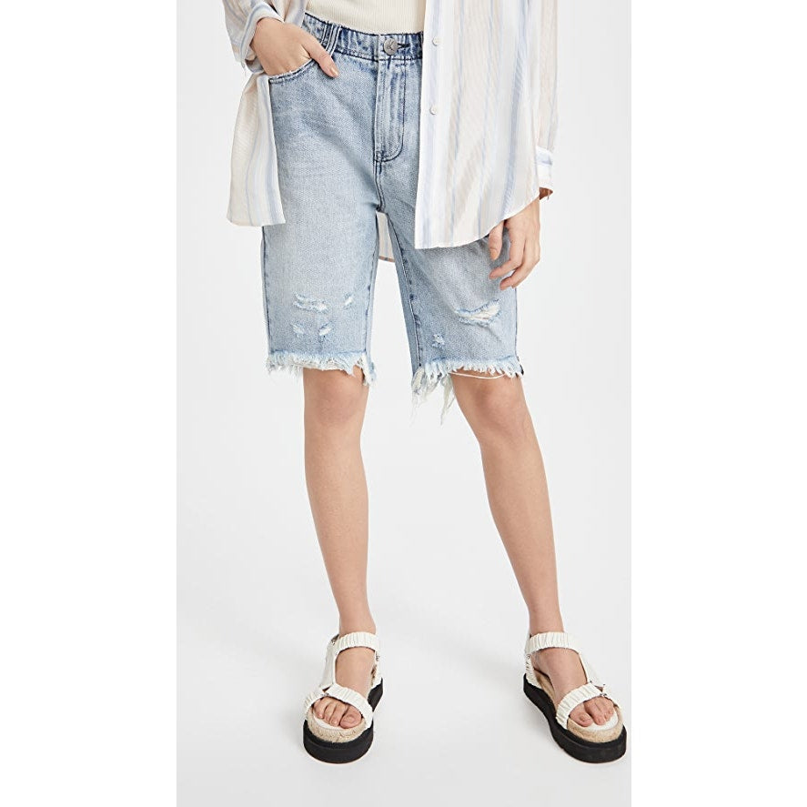 New One Teaspoon Salty Dog Cutoff Trucker Shorts $112 SIZE 26 Distressed