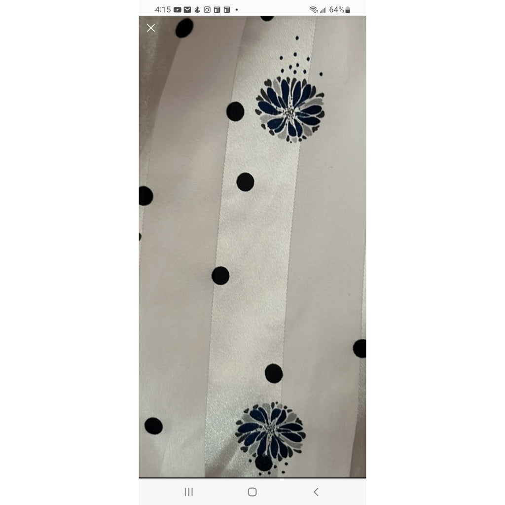 New Free People Pajama Party Silky Floral Robe $148 IVORY COMBO X-Small