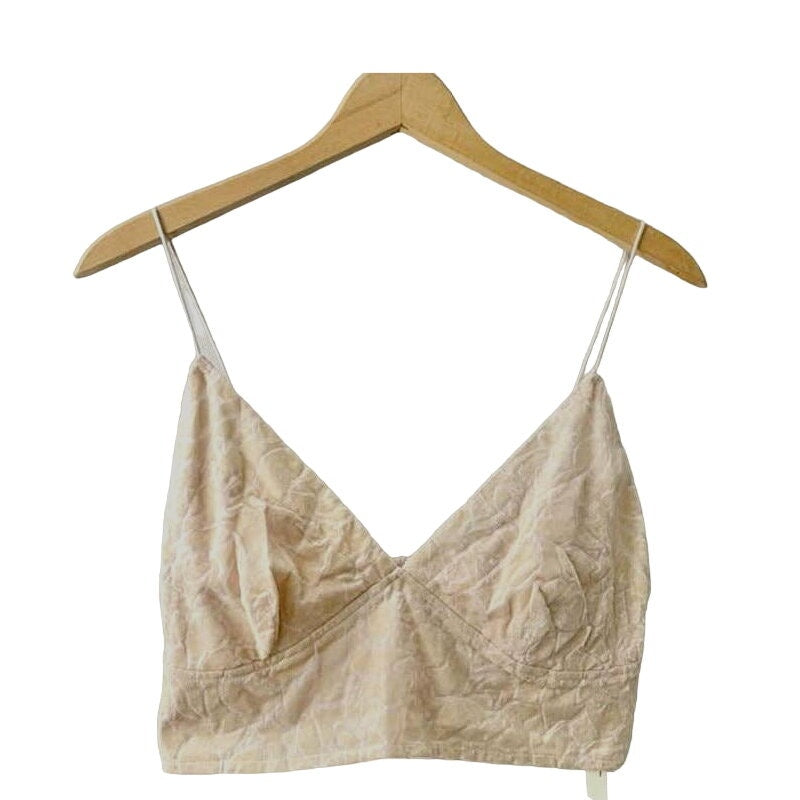 Free People Carrie Flocked Adjustable Bralette