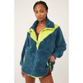 New Free People MOVEMENT Fall To Rise Fleece Quarter Snap $148 X-SMALL Margarita