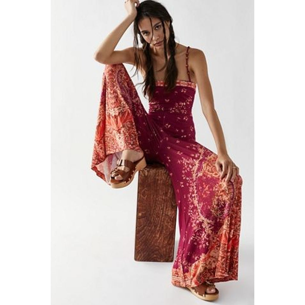 Free People Adjustable Boho Astrid Wide-Leg Jumpsuit