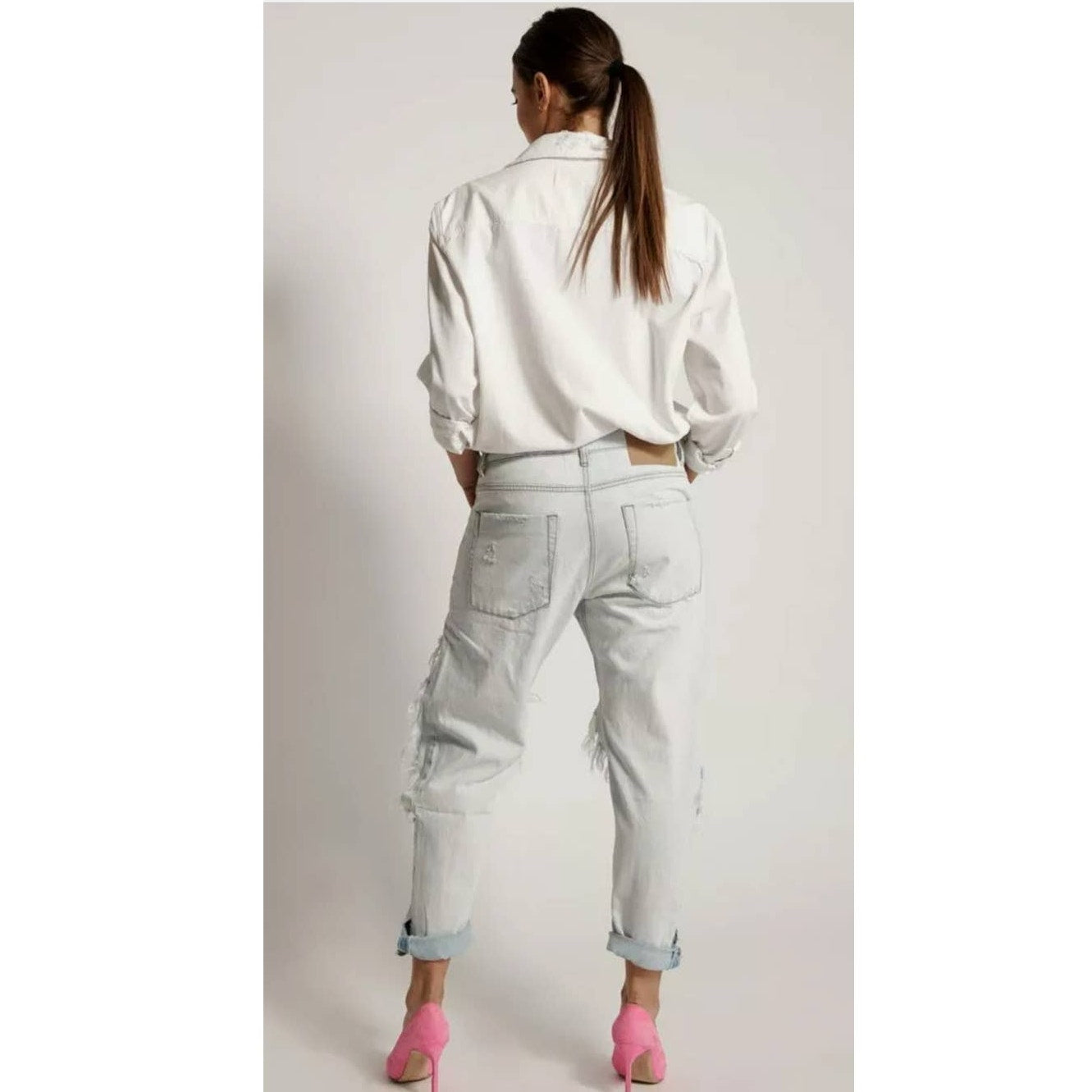 New One Teaspoon Brando Saints Destroyed Denim Jeans $178 Size 26