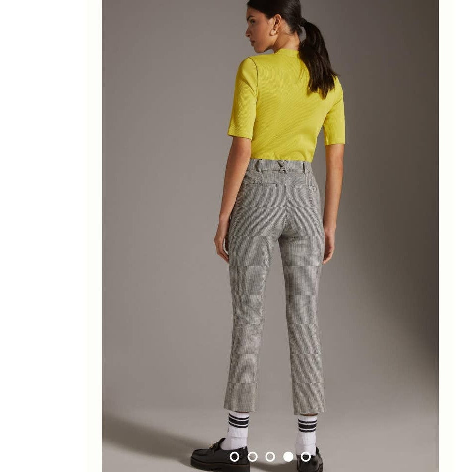 New Anthropologie Maeve The Essential Slim Kick Flare Pants $128 SIZE 6 Gray