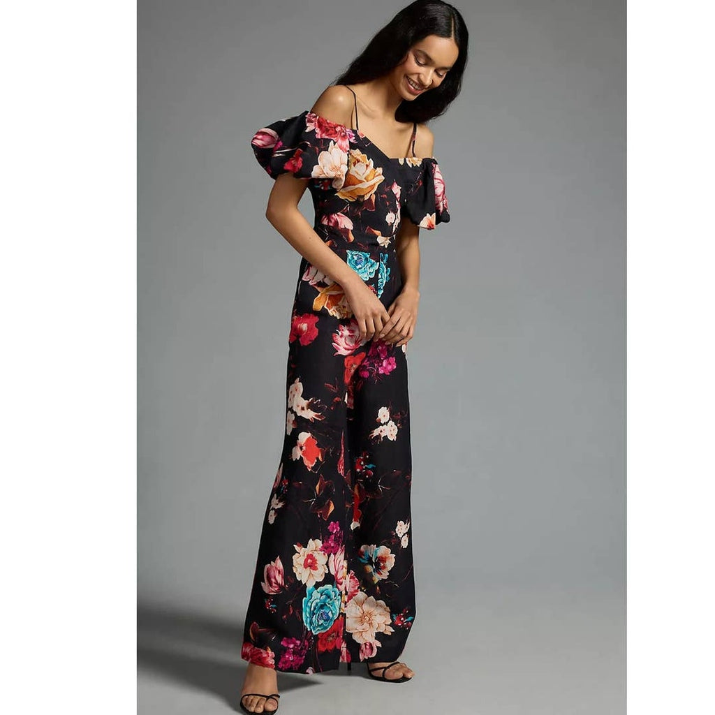 Anthropologie Ranna Gill Off-The-Shoulder Jumpsuit