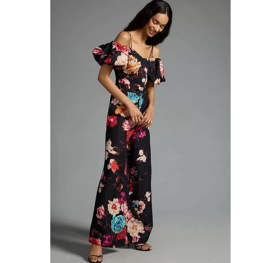 Anthropologie Ranna Gill Off-The-Shoulder Jumpsuit