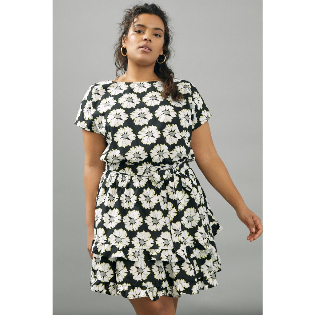 New Peter Som for Anthropologie Penelope Mini Floral Cotton Dress $168  MEDIUM