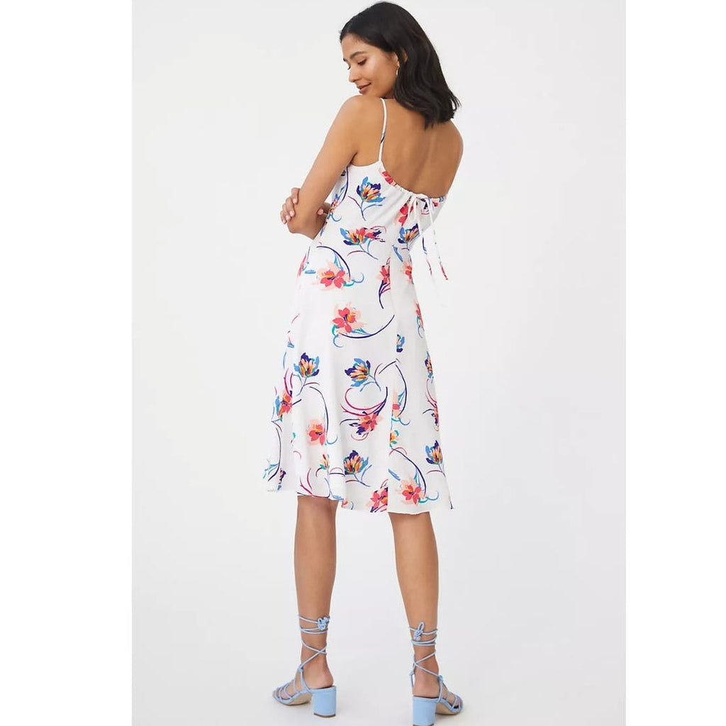 New Anthropologie Hutch Declin Floral Midi Dress $198 Size 10 Petite