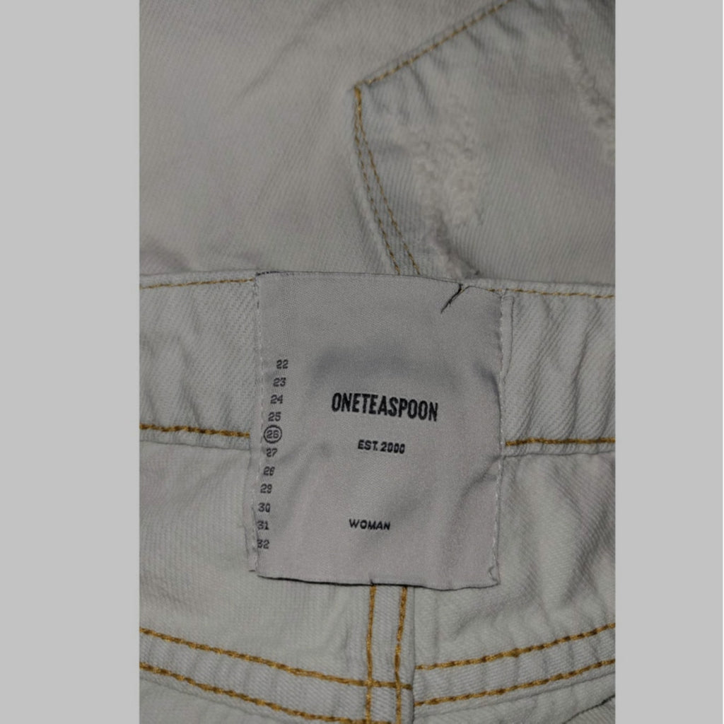New One Teaspoon Brando Saints Destroyed Denim Jeans $178 Size 26