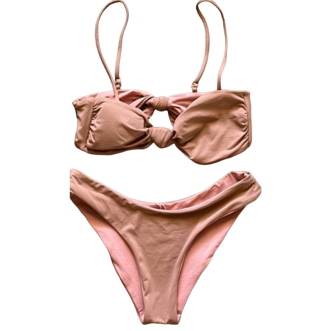 New Free People Kya Reversible Penelope Reversible Bikini Top + Stella Bottom S