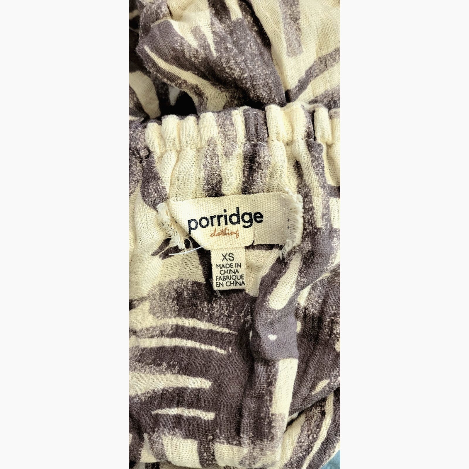 New Anthropologie PORRIDGE Ruffled Boat Neck Blouse $110 X-SMALL