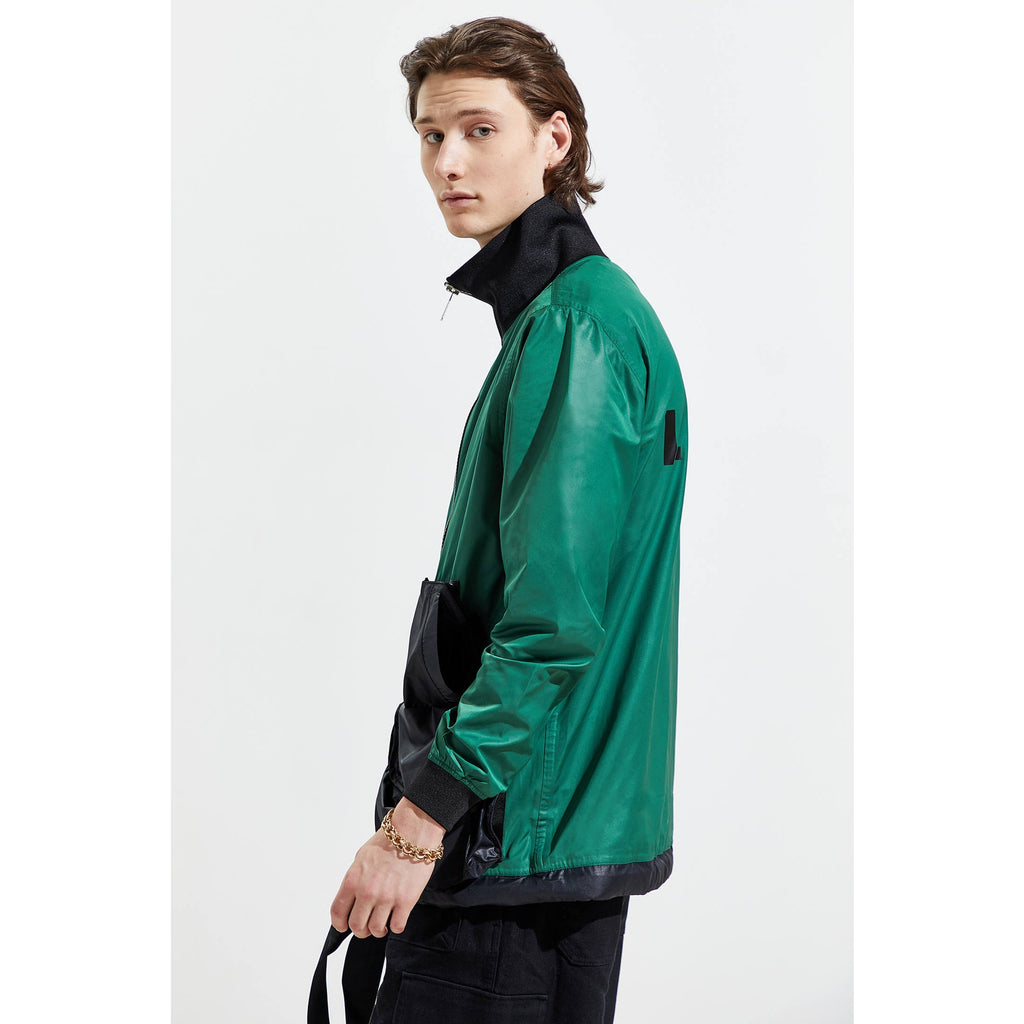 New Urban Outfitters LYpH Smitt Two-Tone Track Jacket $479  MEDIUM  Green/Black