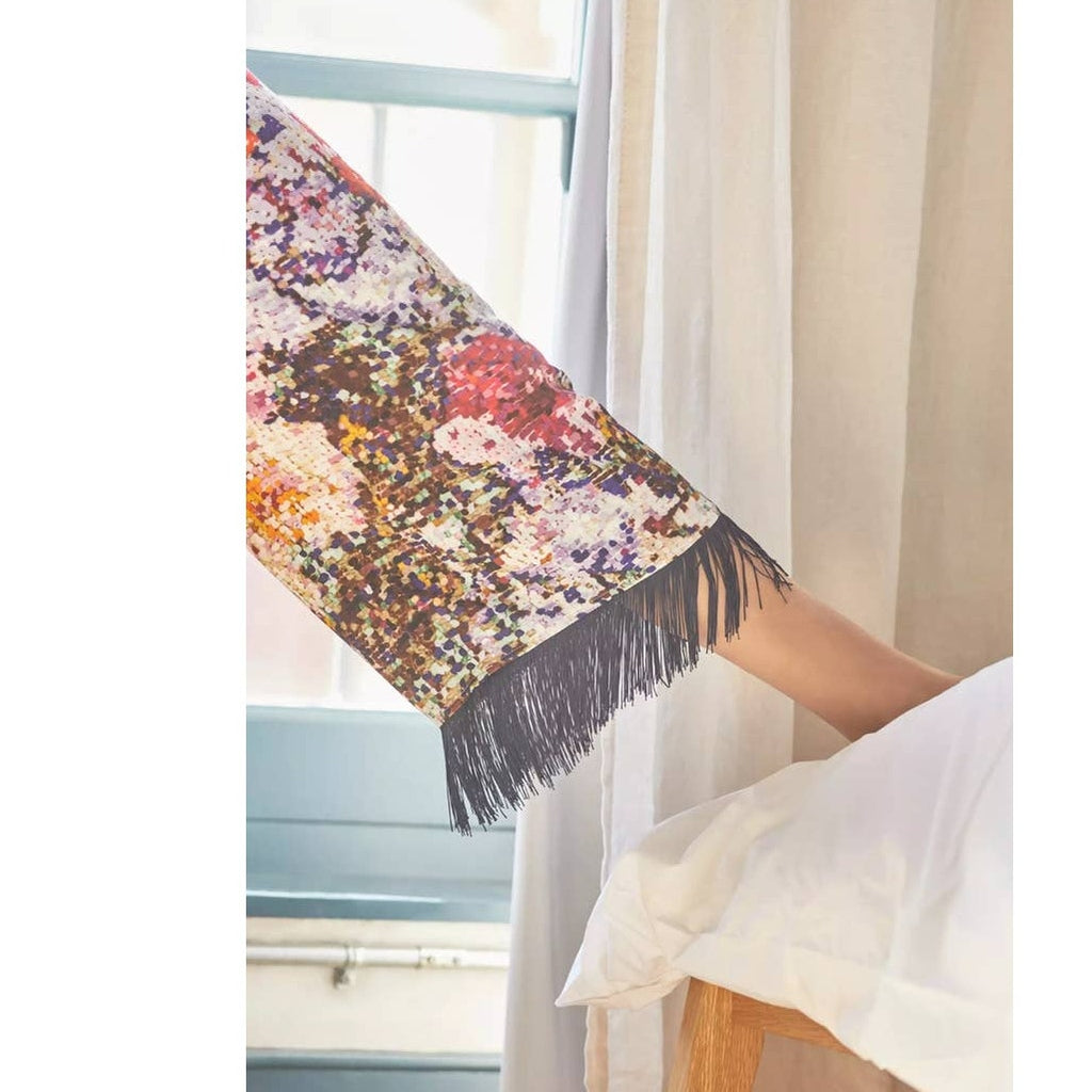 New Anthropologie Kirstin Lamb Fringed Pajama Pants  $98 SMALL Whimsy