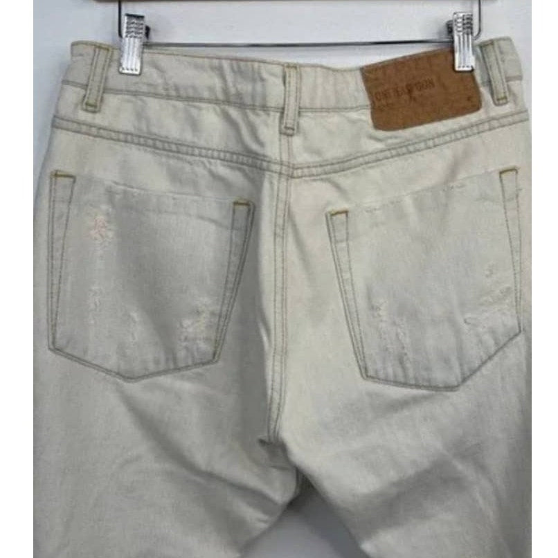 New One Teaspoon Brando Saints Destroyed Denim Jeans $178 Size 26