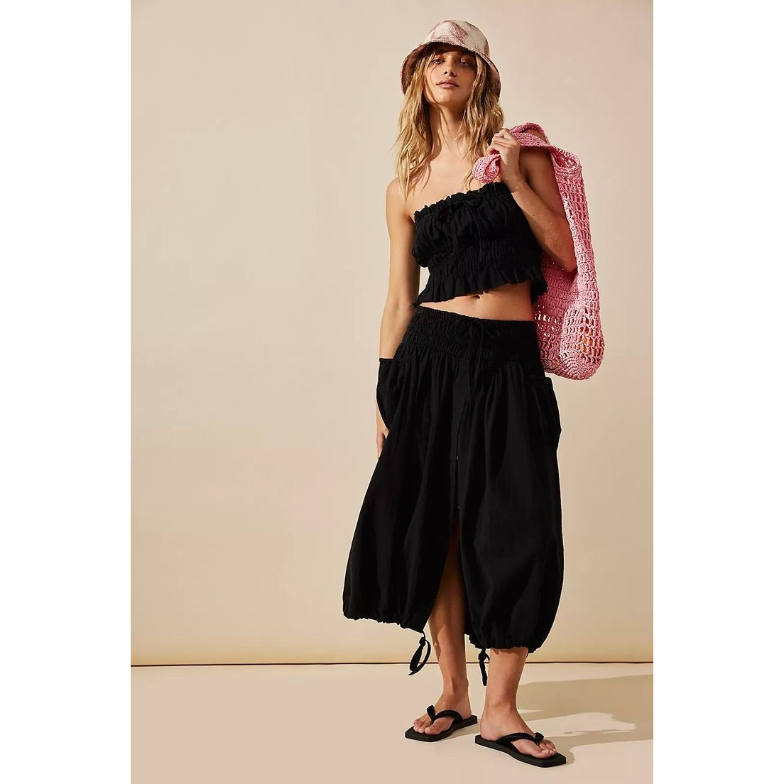 Free People All The Things Tube Top Skirt Set