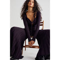 Free People Lady Luck Knit Wide-leg Jumpsuit