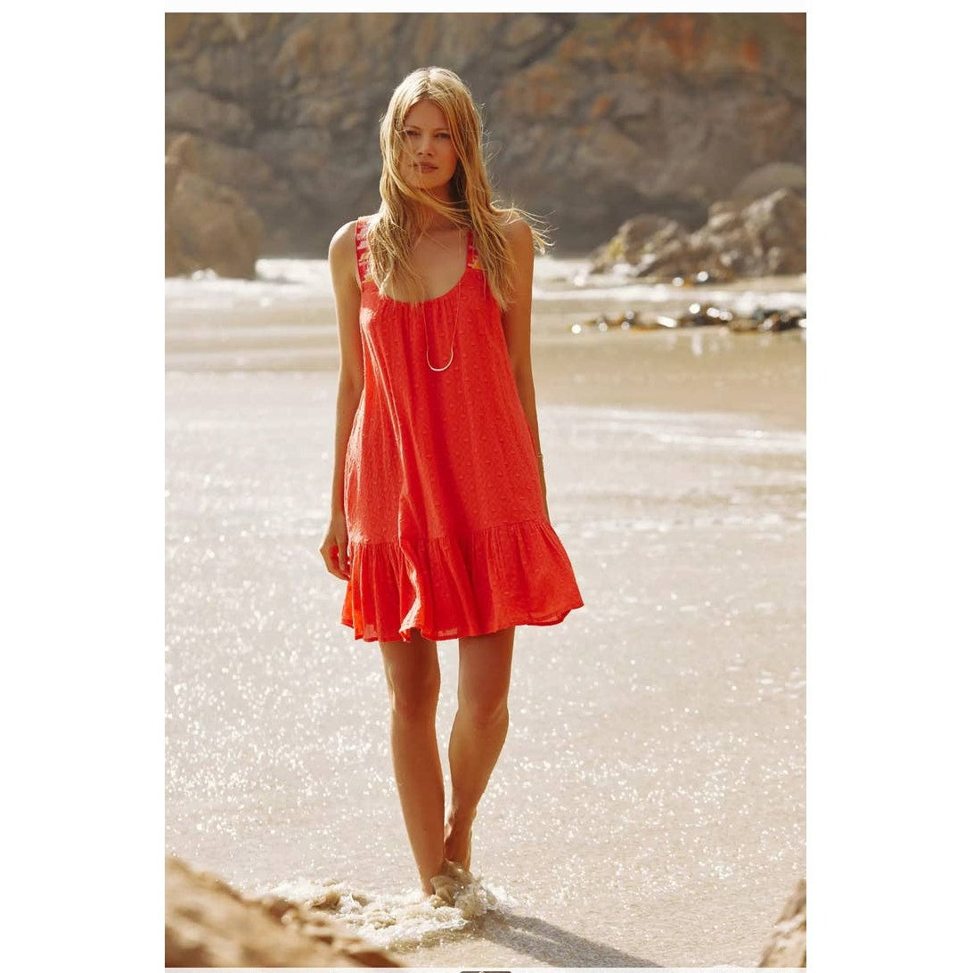 New Anthropologie Coral Embroidered Tunic Dress $148 SMALL Pink Boho