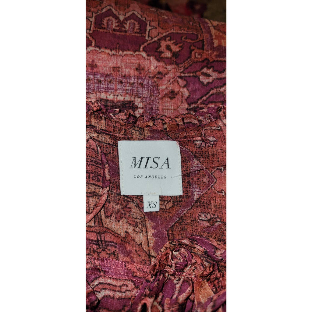 Anthropologie MISA Raffi Long Sleeve Top X-SMALL Septima Tapestry Anthropologie