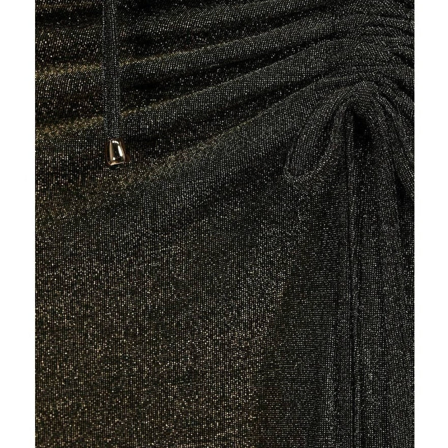 New Free People x Lenni The Label Alibi Maxi Skirt $149 XS Black/Gold Metallic