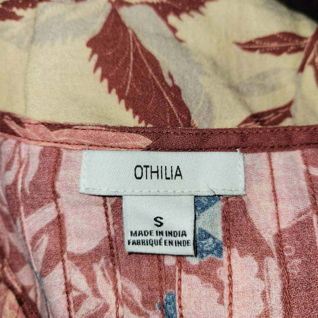 New Anthropologie Othilia Thessaly Ruffled Floral Long Sleeve Blouse $158 SMALL