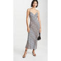 New Suboo Amelie Cheetah Print Slip Midi Dress X-Small Adjustable Straps