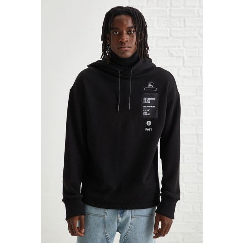 New Urban Outfitters Postbox Rollin Hoodie Sweatshirt TEE LIBRARY $155 Black M