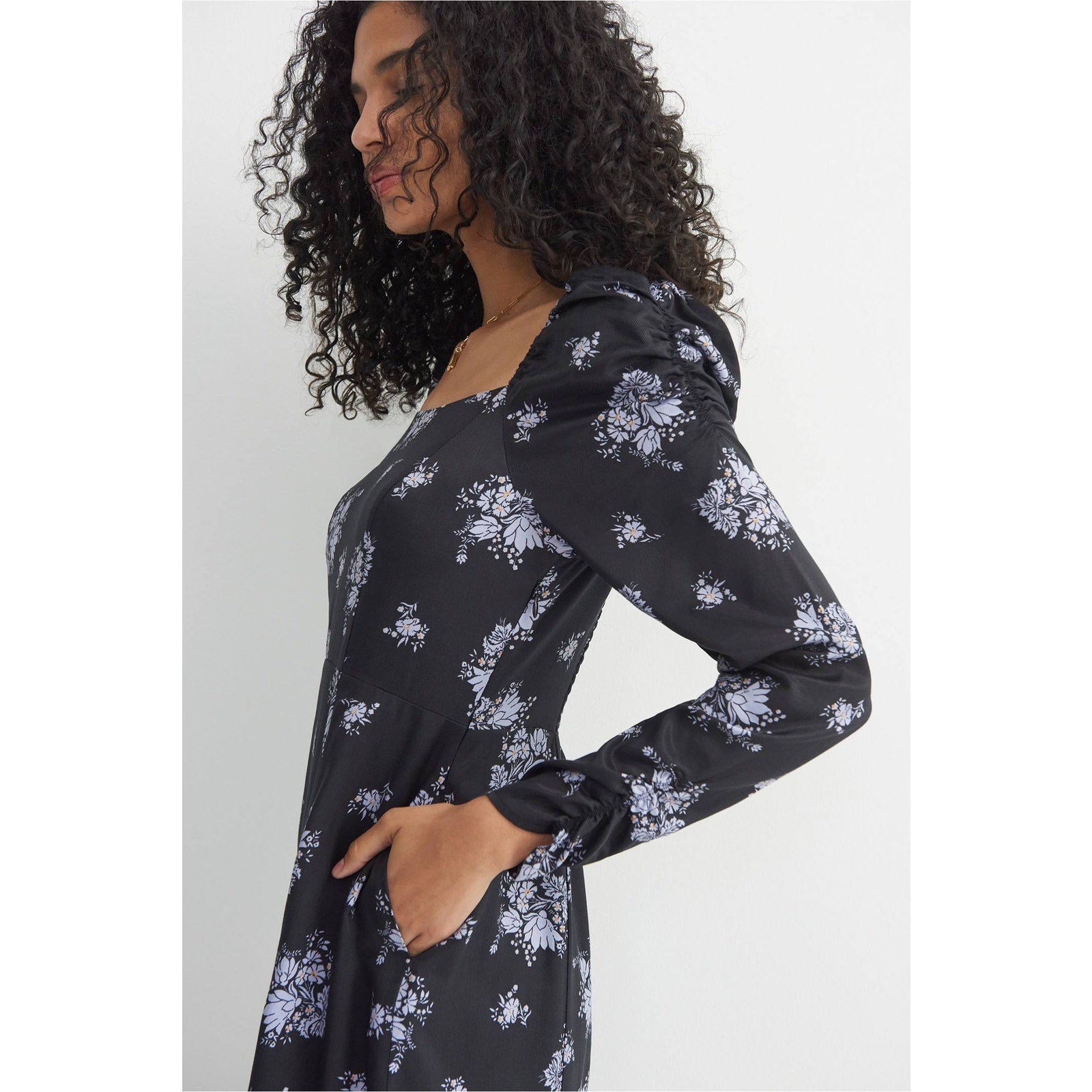 New Anthropologie Hedy Ruffled Midi Dress by Maeve $168 SIZE 8 Floral Boho