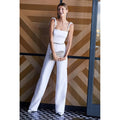 New Anthropologie BHLDN Trinity Jumpsuit by Theia $280 SIZE 0 White