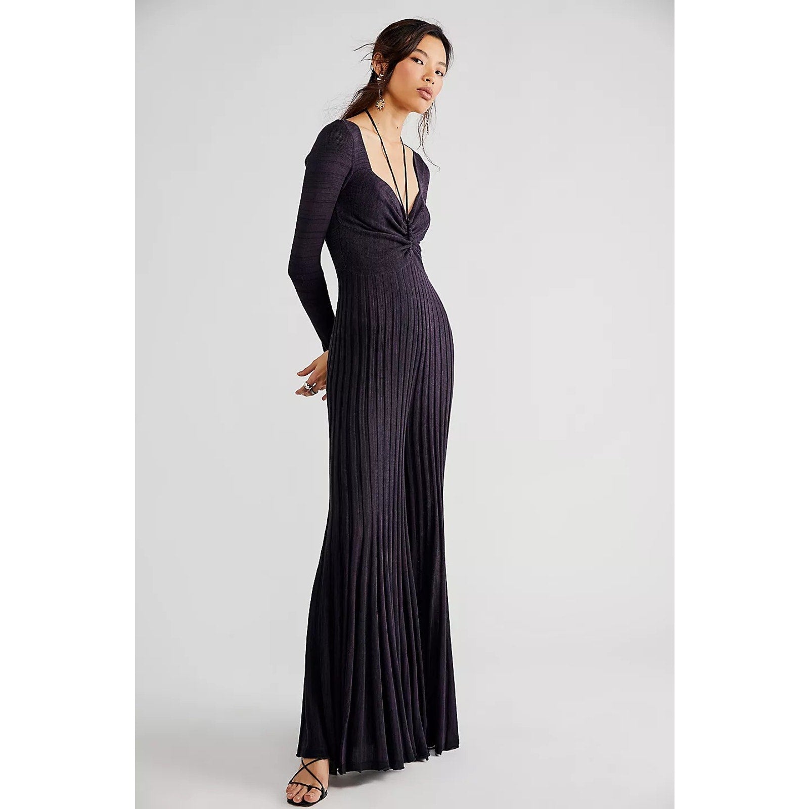 Free People Lady Luck Knit Wide-leg Jumpsuit