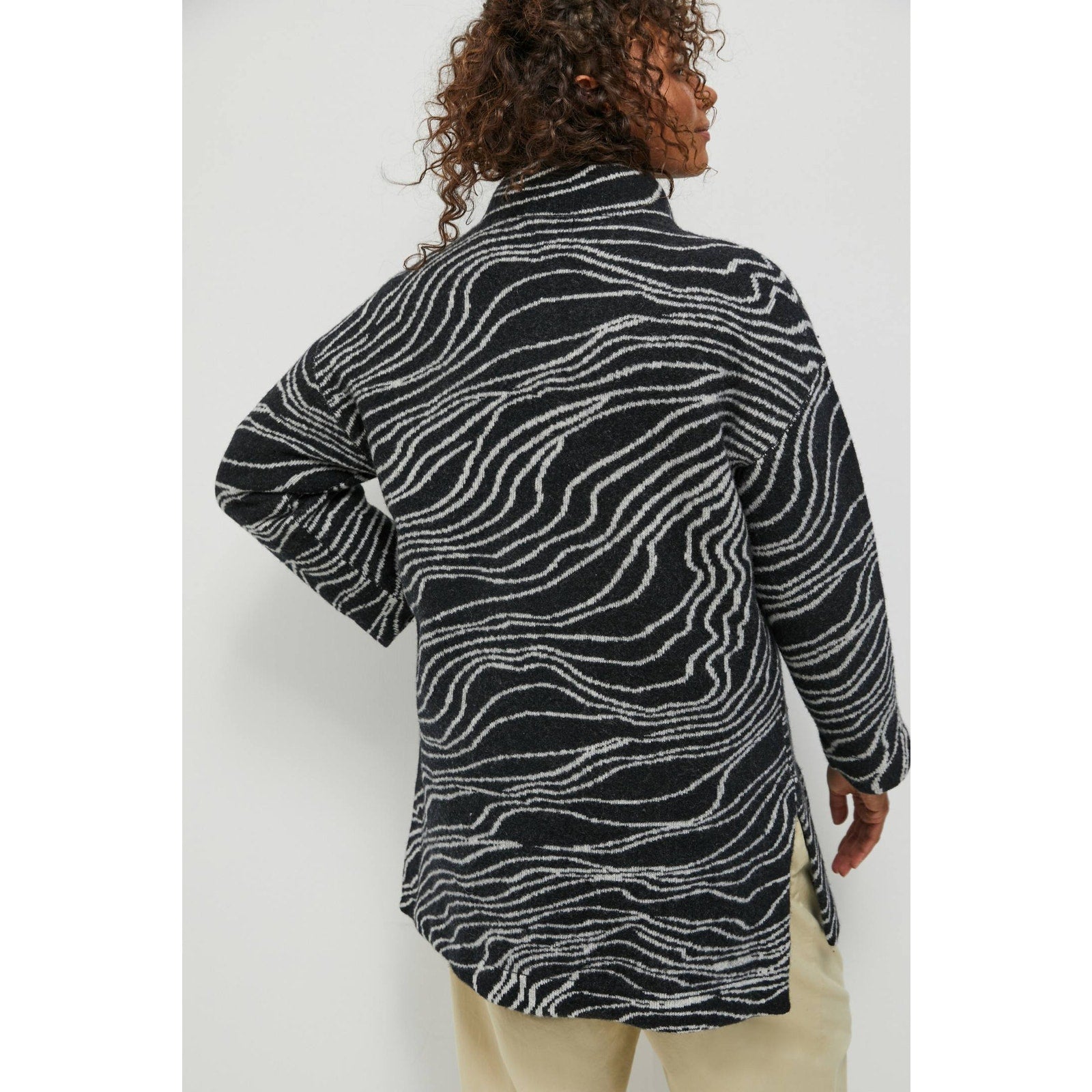 Anthropologie Maeve Eunice Funnel Neck Wool Blend Cardigan