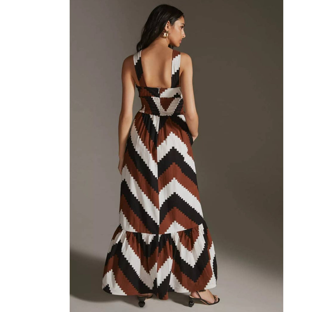 New Anthropologie Plenty by Tracy Reese Printed Halter Maxi Dress  $248 X-SMALL
