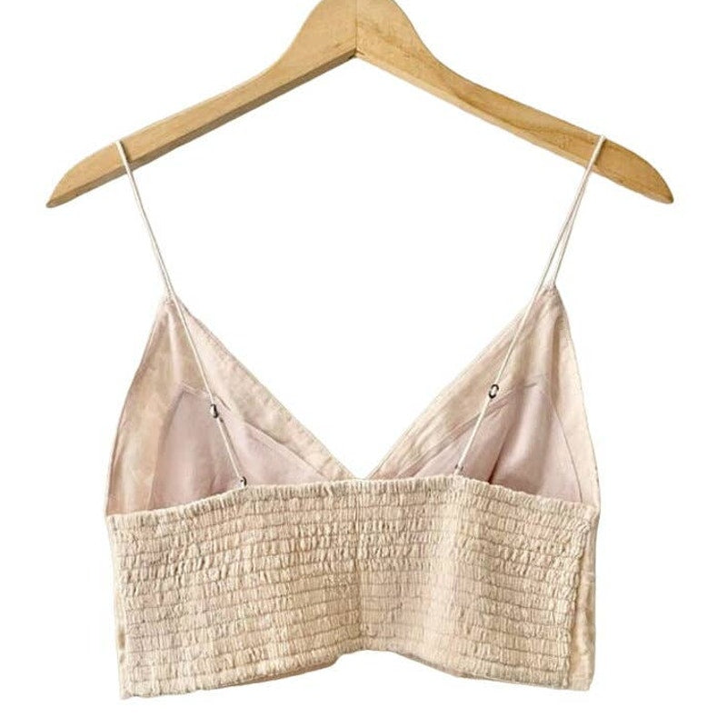 Free People Carrie Flocked Adjustable Bralette