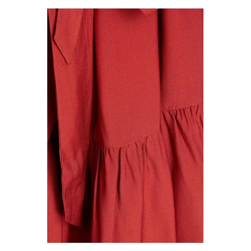 New JETS Australia Woven Tiered Mini Dress $210 SIZE 6 Brick
