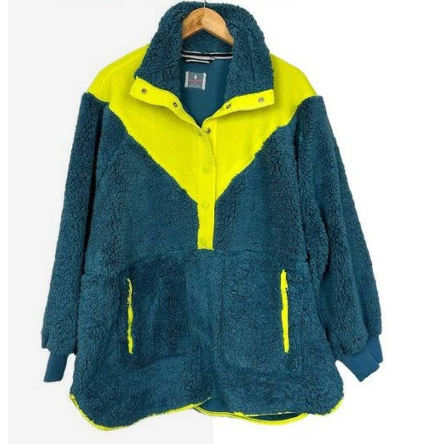 New Free People MOVEMENT Fall To Rise Fleece Quarter Snap $148 X-SMALL Margarita